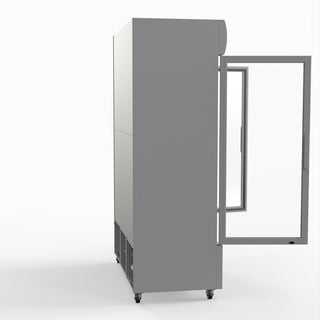 1200L Large Two Glass Door Colourbond Upright Drink Fridge - Thermaster LG-1200P