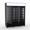 Thermaster 1200L 3 Glass Door Colourbond Upright Drink Fridge Black LG-1203BP