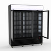 Thermaster 1200L 3 Glass Door Colourbond Upright Drink Fridge Black LG-1203BP