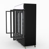 Thermaster 1200L 3 Glass Door Colourbond Upright Drink Fridge Black LG-1203BP