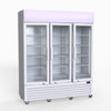 Thermaster 1200L 3 Glass Door Colourbond Upright Drink Fridge White LG-1203P