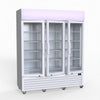 Thermaster 1200L 3 Glass Door Colourbond Upright Drink Fridge White LG-1203P