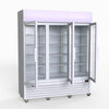 Thermaster 1200L 3 Glass Door Colourbond Upright Drink Fridge White LG-1203P