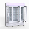 Thermaster 1200L 3 Glass Door Colourbond Upright Drink Fridge White LG-1203P