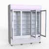 Thermaster 1200L 3 Glass Door Colourbond Upright Drink Fridge White LG-1203P