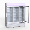 Thermaster 1200L 3 Glass Door Colourbond Upright Drink Fridge White LG-1203P