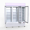 Thermaster 1200L 3 Glass Door Colourbond Upright Drink Fridge White LG-1203P