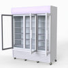 Thermaster 1200L 3 Glass Door Colourbond Upright Drink Fridge White LG-1203P