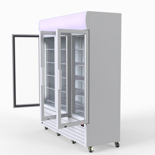 1200L Three Glass Door Colourbond Upright Drink Fridge - Thermaster LG-1203P