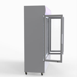 1200L Three Glass Door Colourbond Upright Drink Fridge - Thermaster LG-1203P