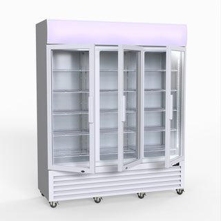 1200L Three Glass Door Colourbond Upright Drink Fridge - Thermaster LG-1203P