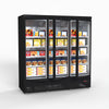 Thermaster 1500L 3 Door Supermarket Freezer Black LG-1500BGBMF