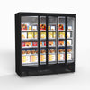 Thermaster 1500L 3 Door Supermarket Freezer Black LG-1500BGBMF