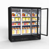 Thermaster 1500L 3 Door Supermarket Freezer Black LG-1500BGBMF