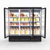 Thermaster 1500L 3 Door Supermarket Freezer Black LG-1500BGBMF