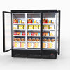 Thermaster 1500L 3 Door Supermarket Freezer Black LG-1500BGBMF