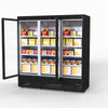 Thermaster 1500L 3 Door Supermarket Freezer Black LG-1500BGBMF
