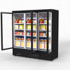 Thermaster 1500L 3 Door Supermarket Freezer Black LG-1500BGBMF