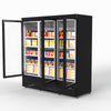 Thermaster 1500L 3 Door Supermarket Freezer Black LG-1500BGBMF