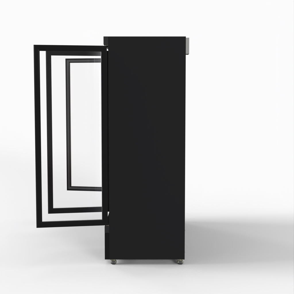 Thermaster 1500L 3 Door Supermarket Freezer Black LG-1500BGBMF