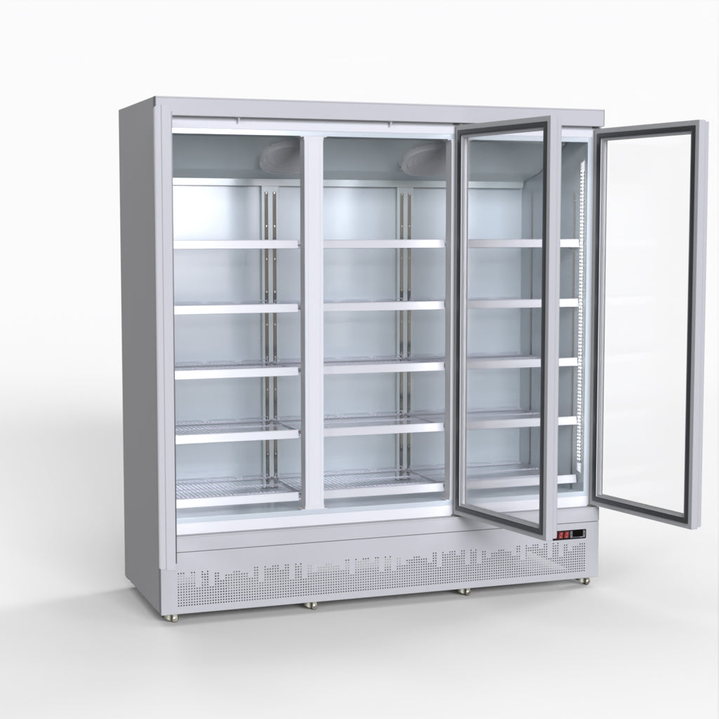 Thermaster 1500L 3 Door Supermarket Fridge Stainless LG-1500GBM