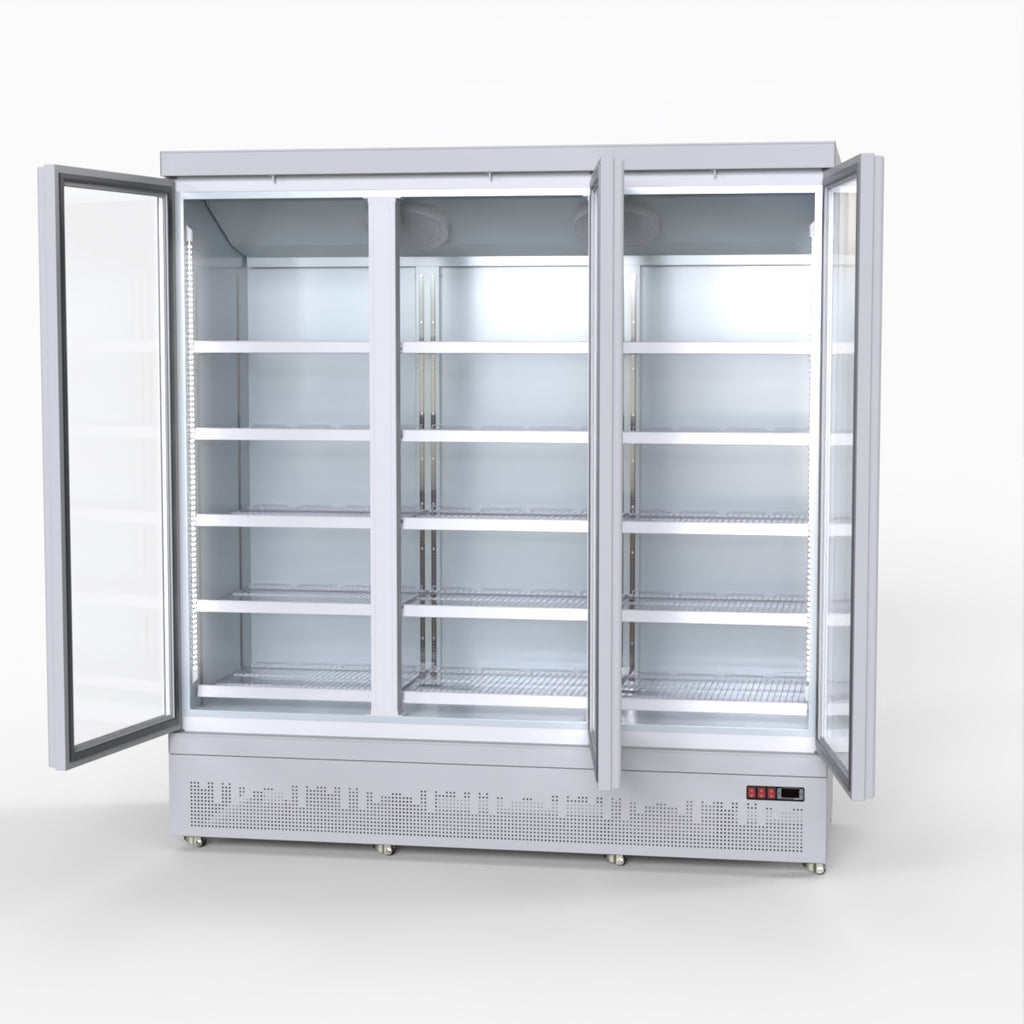Thermaster 1500L 3 Door Supermarket Fridge Stainless LG-1500GBM