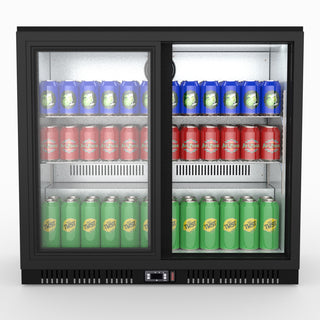 Under Bench Two Sliding Door Bar Cooler - Thermaster LG-208SC