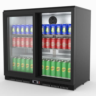 Under Bench Two Sliding Door Bar Cooler - Thermaster LG-208SC