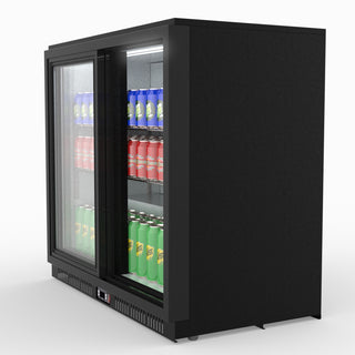 Under Bench Two Sliding Door Bar Cooler - Thermaster LG-208SC