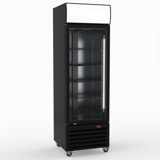 Thermaster Single Glass Door Colourbond Upright Drink Fridge LG-370BP