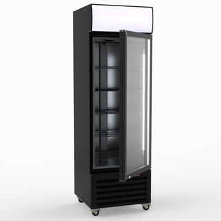 Thermaster Single Glass Door Colourbond Upright Drink Fridge LG-370BP
