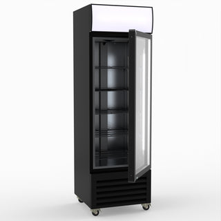 Thermaster Single Glass Door Colourbond Upright Drink Fridge LG-370BP