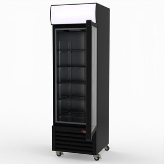 Thermaster Single Glass Door Colourbond Upright Drink Fridge LG-370BP