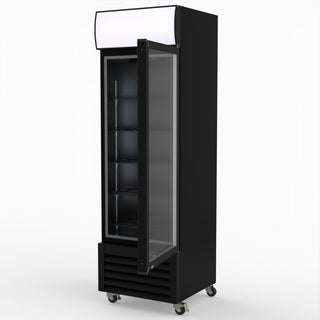 Thermaster Single Glass Door Colourbond Upright Drink Fridge LG-370BP