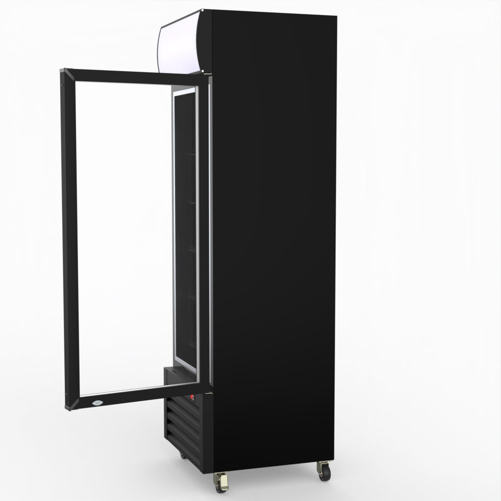 Thermaster Single Glass Door Colourbond Upright Drink Fridge LG-370BP