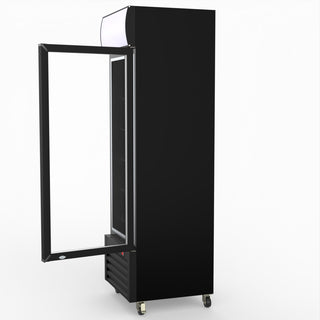 Thermaster Single Glass Door Colourbond Upright Drink Fridge LG-370BP
