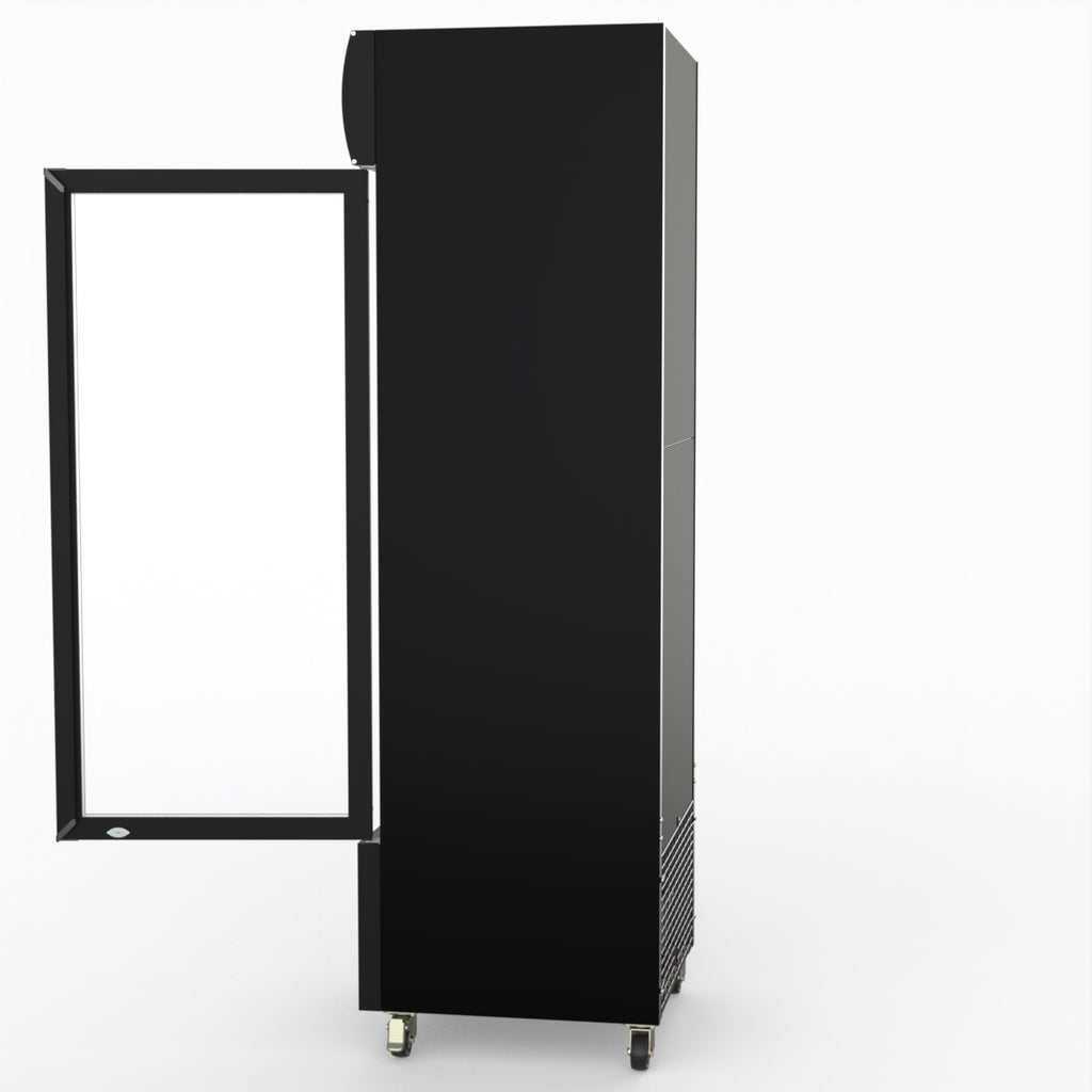 Thermaster Single Glass Door Colourbond Upright Drink Fridge LG-370BP