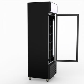 Thermaster Single Glass Door Colourbond Upright Drink Fridge LG-370BP