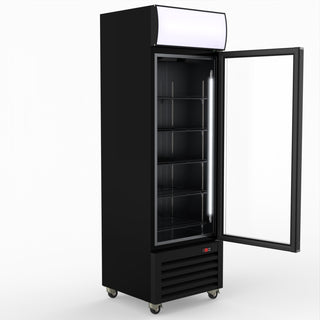 Thermaster Single Glass Door Colourbond Upright Drink Fridge LG-370BP