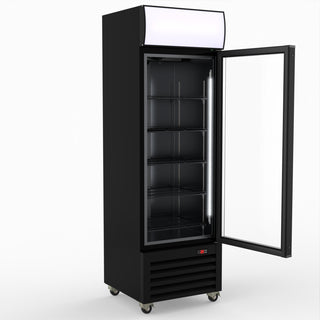 Thermaster Single Glass Door Colourbond Upright Drink Fridge LG-370BP