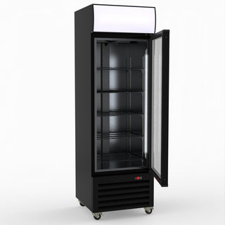 Thermaster Single Glass Door Colourbond Upright Drink Fridge LG-370BP
