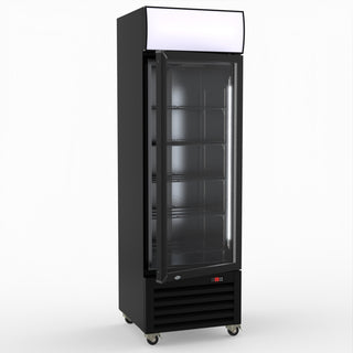 Thermaster Single Glass Door Colourbond Upright Drink Fridge LG-370BP