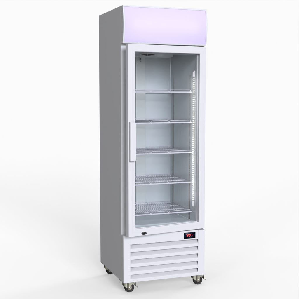 Thermaster Single Glass Door Colourbond Upright Drink Fridge - LG-370P