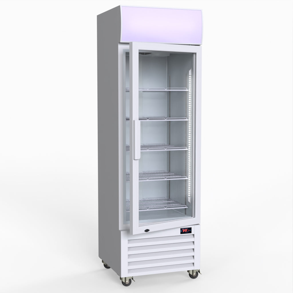 Thermaster Single Glass Door Colourbond Upright Drink Fridge - LG-370P