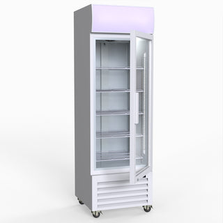 370L Single Glass Door Colourbond Upright Drink Fridge - Thermaster LG-370P