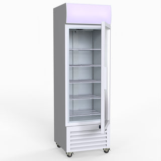 370L Single Glass Door Colourbond Upright Drink Fridge - Thermaster LG-370P