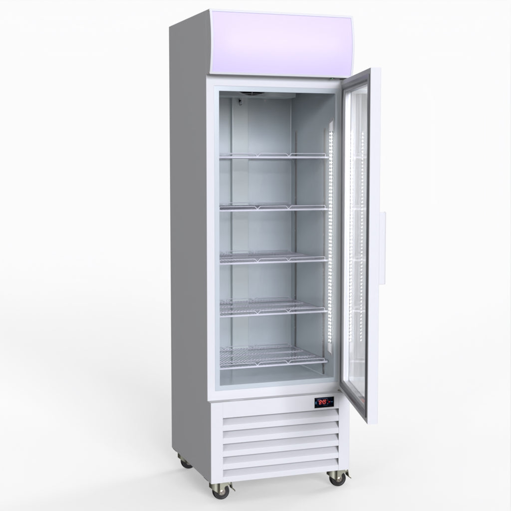 Thermaster Single Glass Door Colourbond Upright Drink Fridge - LG-370P