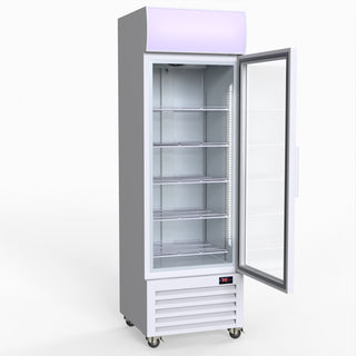 370L Single Glass Door Colourbond Upright Drink Fridge - Thermaster LG-370P