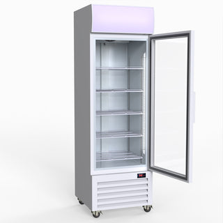 370L Single Glass Door Colourbond Upright Drink Fridge - Thermaster LG-370P