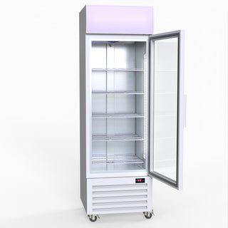 370L Single Glass Door Colourbond Upright Drink Fridge - Thermaster LG-370P